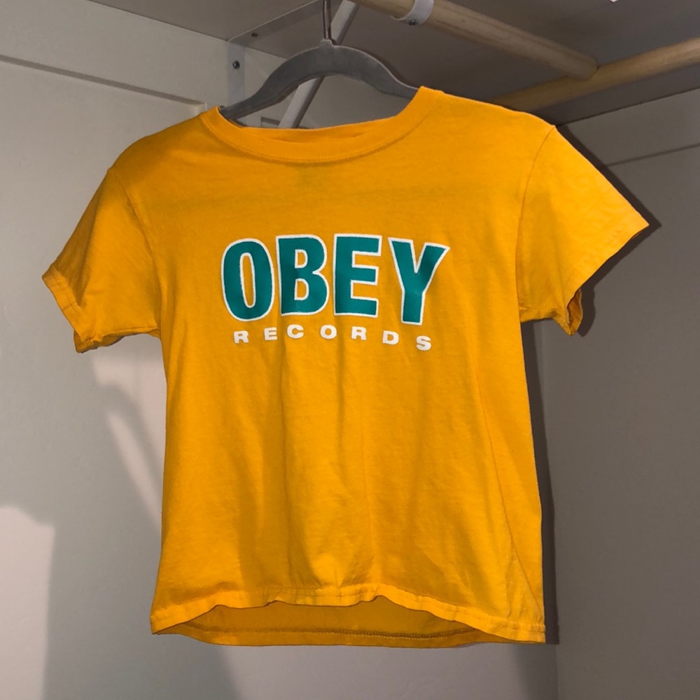 Obey Yellow Tee